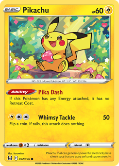 Pokemon Lost Origin Pikachu - 52