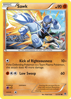 Pokemon Plasma Blast Sawk - 52