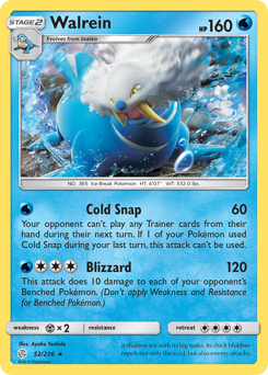 Pokemon Cosmic Eclipse Walrein - 52