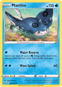 Pokemon Sword & Shield Mantine - 52