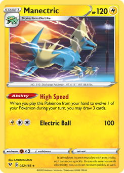 Pokemon Vivid Voltage Manectric - 52