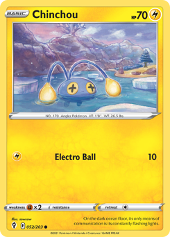 Pokemon Evolving Skies Chinchou - 52