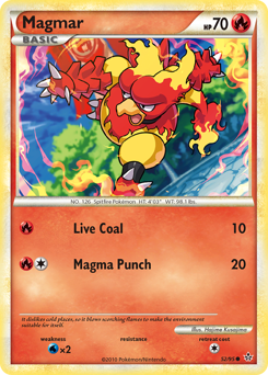 Pokemon HS—Unleashed Magmar - 52