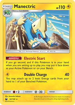 Pokemon Celestial Storm Manectric - 52