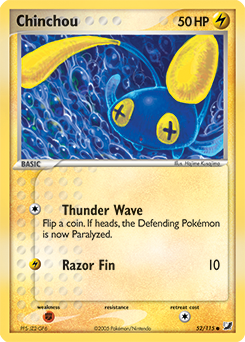 Pokemon Unseen Forces Chinchou - 52
