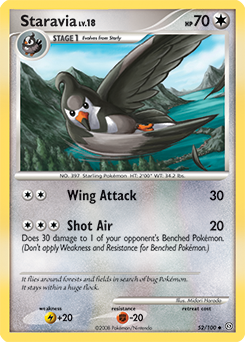 Pokemon Stormfront Staravia - 52