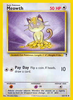 Pokemon Legendary Collection Meowth - 53