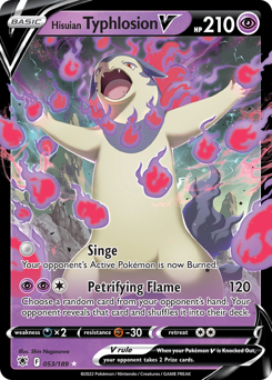 Pokemon Astral Radiance Hisuian Typhlosion V - 53