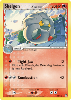 Pokemon Delta Species Shelgon δ - 53