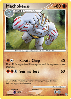 Pokemon Diamond & Pearl Machoke - 53