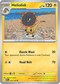 Pokemon Mega Evolution Heliolisk - 53
