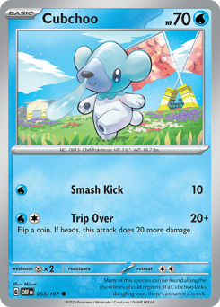 Pokemon Obsidian Flames Cubchoo - 53