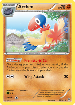 Pokemon Plasma Blast Archen - 53