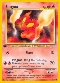 Pokemon Neo Revelation Slugma - 53