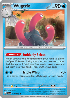Pokemon Paradox Rift Wugtrio - 53