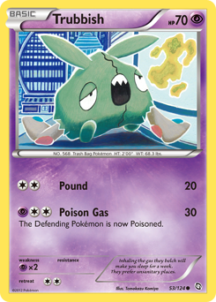 Pokemon Dragons Exalted Trubbish - 53