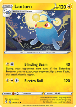 Pokemon Evolving Skies Lanturn - 53