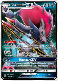 Pokemon Shining Legends Zoroark-GX - 53