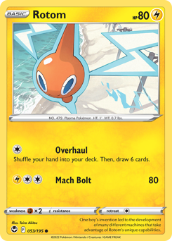 Pokemon Silver Tempest Rotom - 53