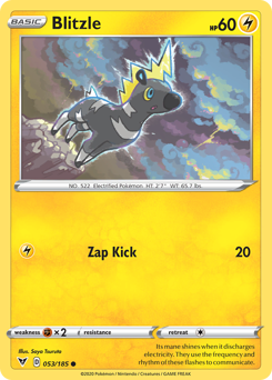 Pokemon Vivid Voltage Blitzle - 53