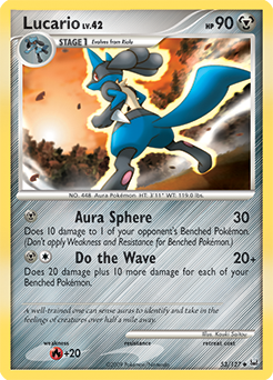 Pokemon Platinum Lucario - 53