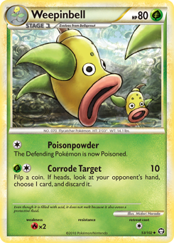 Pokemon HS—Triumphant Weepinbell - 53