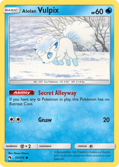 Pokemon Lost Thunder Alolan Vulpix - 53