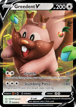 Pokemon Shining Fates Greedent V - 53