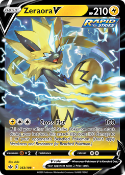 Pokemon Chilling Reign Zeraora V - 53