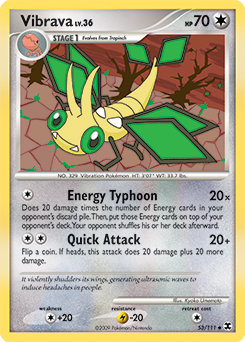 Pokemon Rising Rivals Vibrava - 53