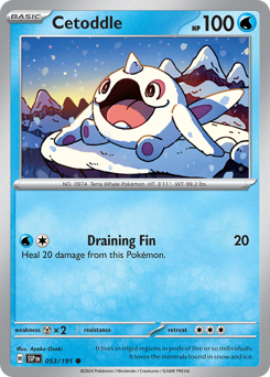 Pokemon Surging Sparks Cetoddle - 53