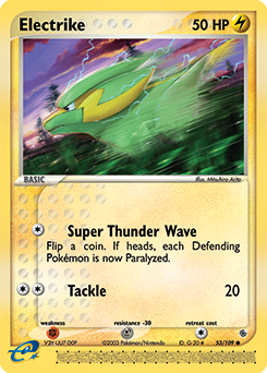 Pokemon Ruby & Sapphire Electrike - 53