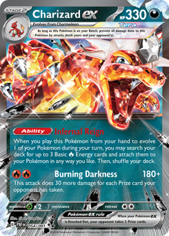 Pokemon Paldean Fates Charizard ex - 54