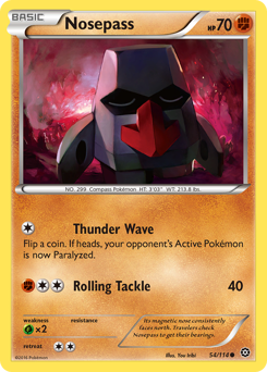 Pokemon Steam Siege Nosepass - 54