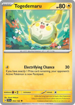 Pokemon Stellar Crown Togedemaru - 54
