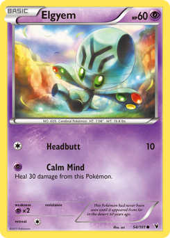Pokemon Noble Victories Elgyem - 54