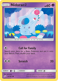 Pokemon Team Up Nidoran ♀ - 54