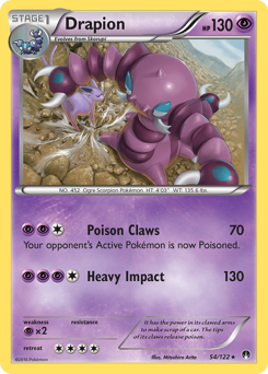 Pokemon BREAKpoint Drapion - 54
