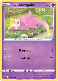 Pokemon Chilling Reign Galarian Slowpoke - 54