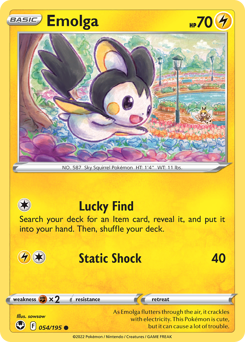 Pokemon Silver Tempest Emolga - 54