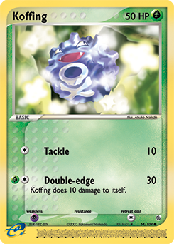 Pokemon Ruby & Sapphire Koffing - 54