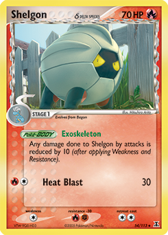 Pokemon Delta Species Shelgon δ - 54