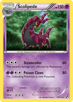 Pokemon Black & White Scolipede - 54
