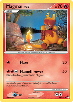 Pokemon Mysterious Treasures Magmar - 54