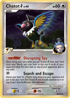 Pokemon Supreme Victors Chatot G - 54