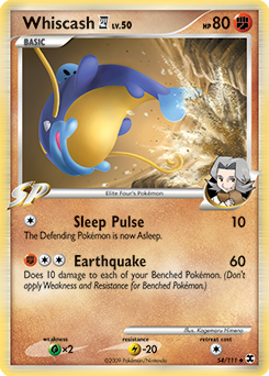 Pokemon Rising Rivals Whiscash E4 - 54