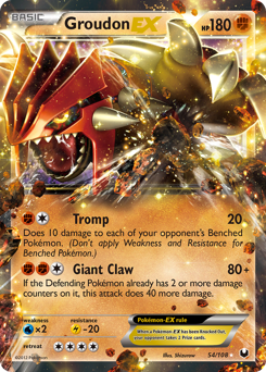 Pokemon Dark Explorers Groudon-EX - 54
