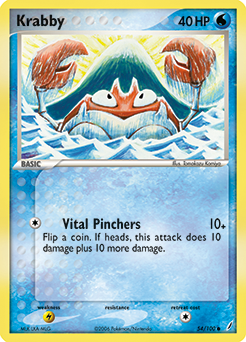 Pokemon Crystal Guardians Krabby - 54