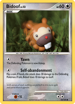 Pokemon Stormfront Bidoof - 54