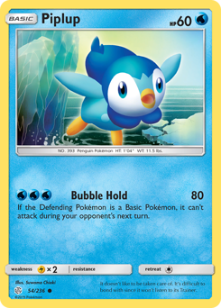 Pokemon Cosmic Eclipse Piplup - 54